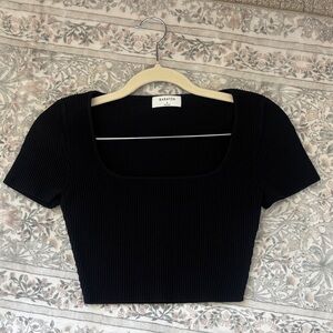 Babaton Sculpt Knit Squareneck Top